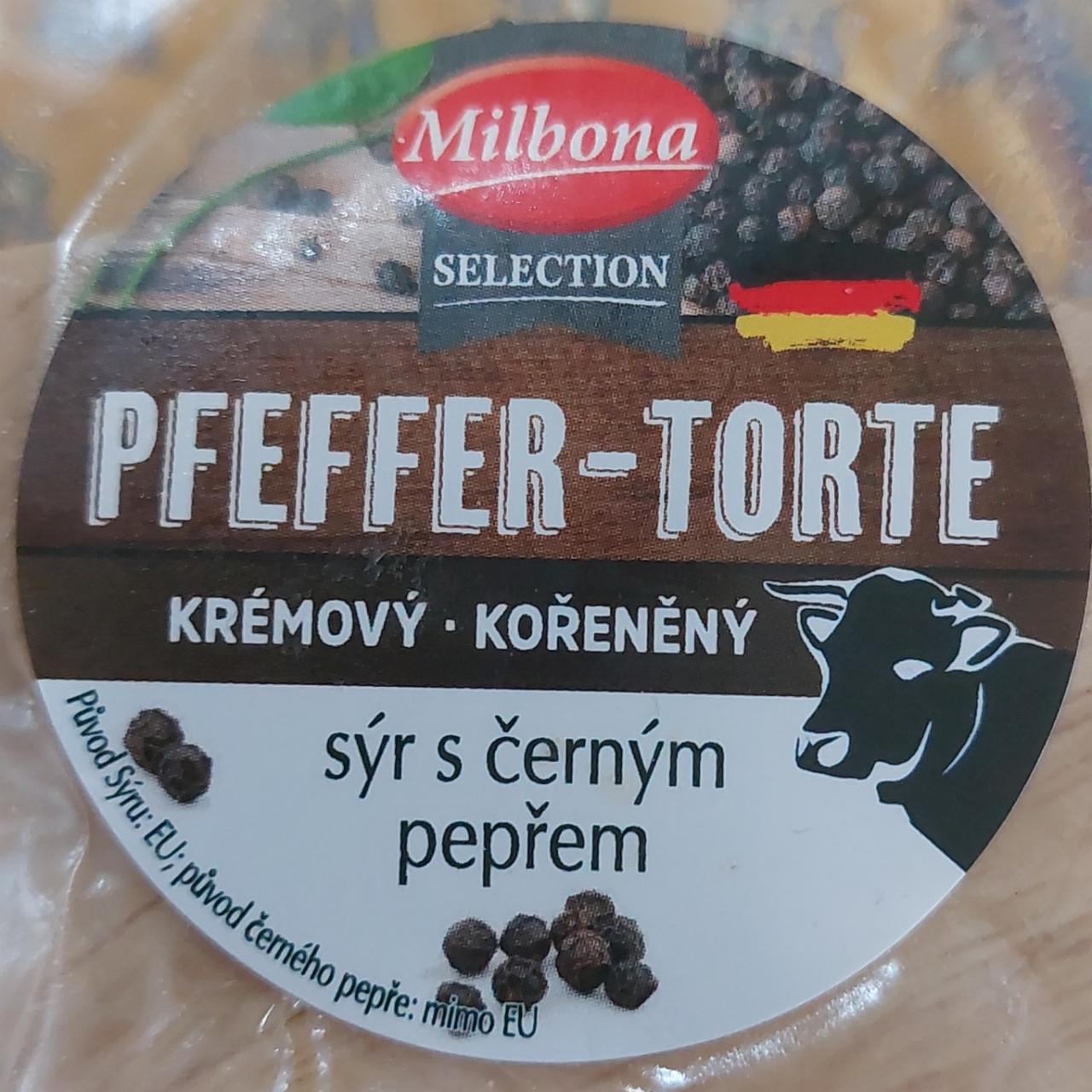 Fotografie - Pfeffer-Torte sýr s černým pepřem Milbona