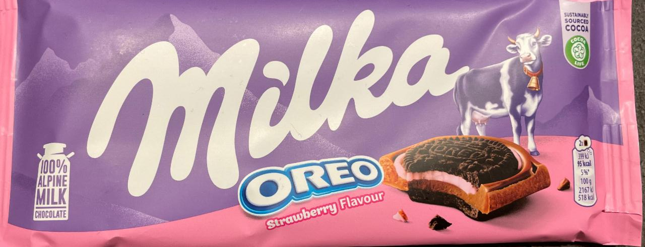 Fotografie - Oreo Strawberry flavour Milka