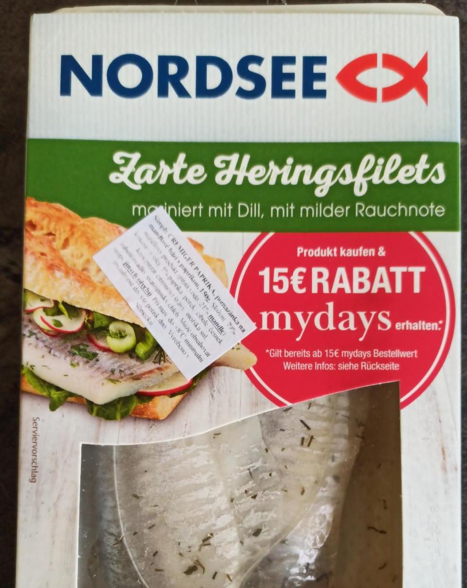 Fotografie - Zarte Heringsfilets mariniert mit Dill, mit milder Rauchnote Nordsee