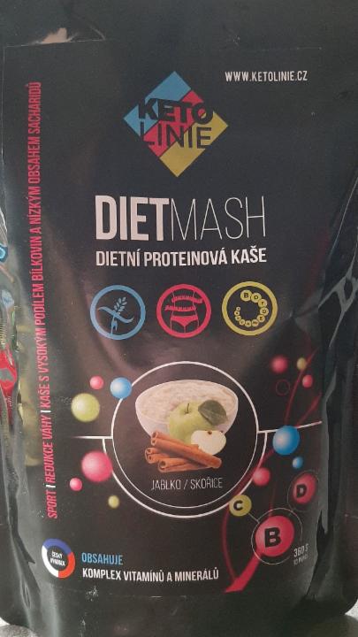 Fotografie - Dietmash dietní proteinová kaše Jablko Skořice KetoLinie