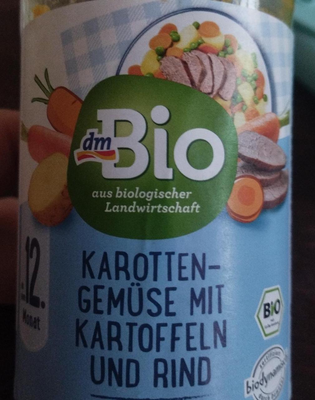 Fotografie - Karotten-gemüse mit kartoffeln und rind dmBio