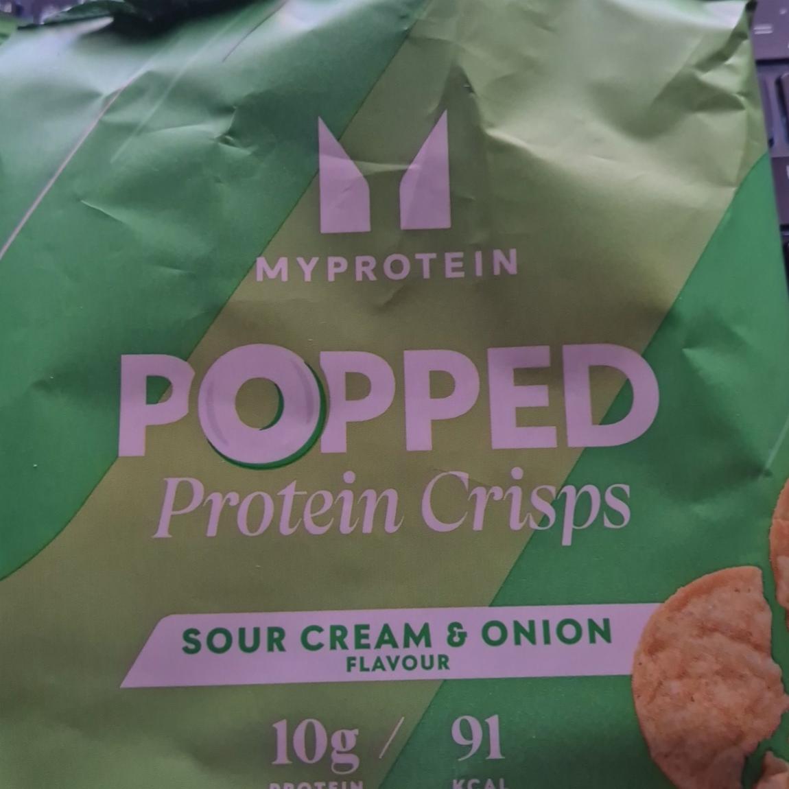 Fotografie - Popped protein crisps sour cream & onion flavour Myprotein