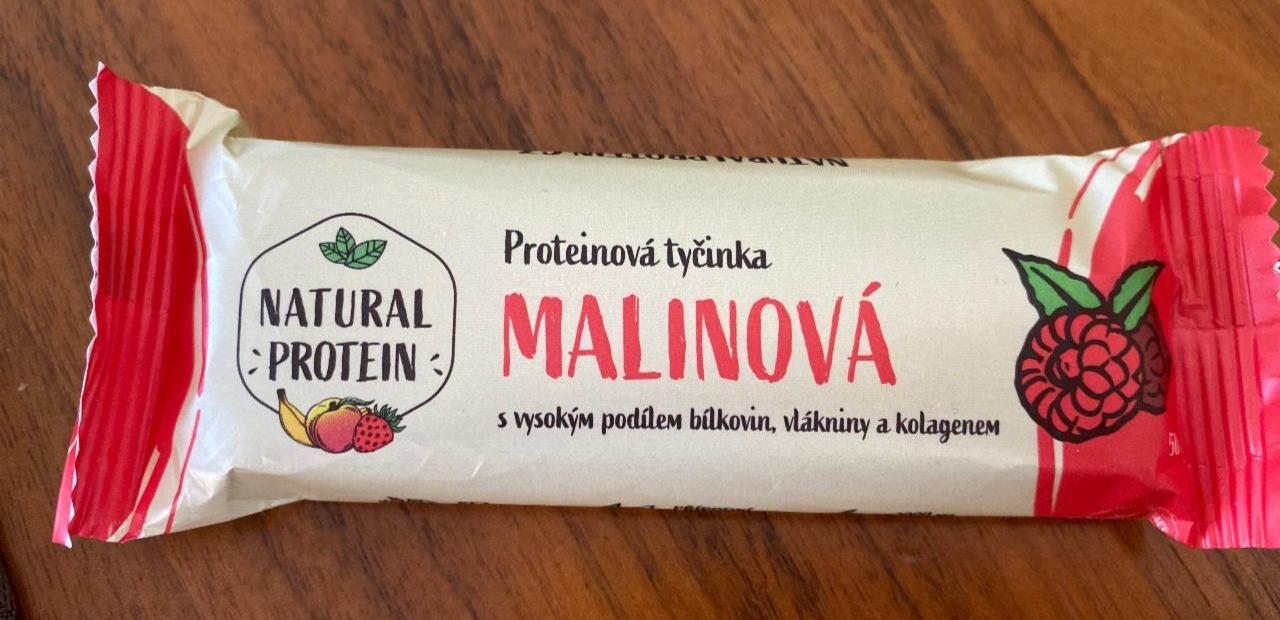 Fotografie - Přírodní proteinová tyčinka Malinová Natural Protein