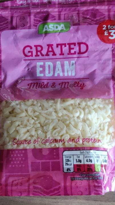 Fotografie - Grated Edam mild & melty Asda