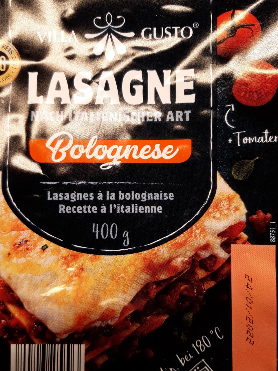 Fotografie - Lasagne Bolognese Villa Gusto