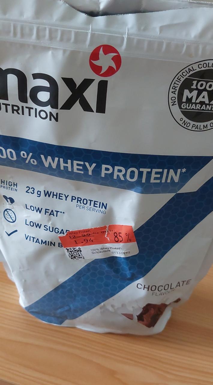 Fotografie - 100% Whey Protein Chocolate MaxiNutrition