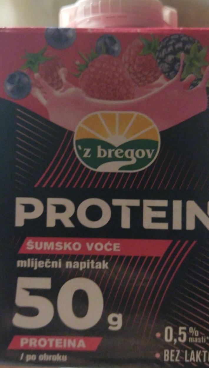 Fotografie - Protein šumsko voće mliječni napitak 'z bregov