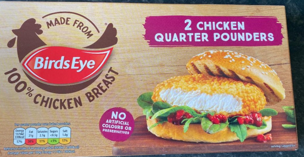 Fotografie - 2 Chicken Quarter Pounders Birds Eye