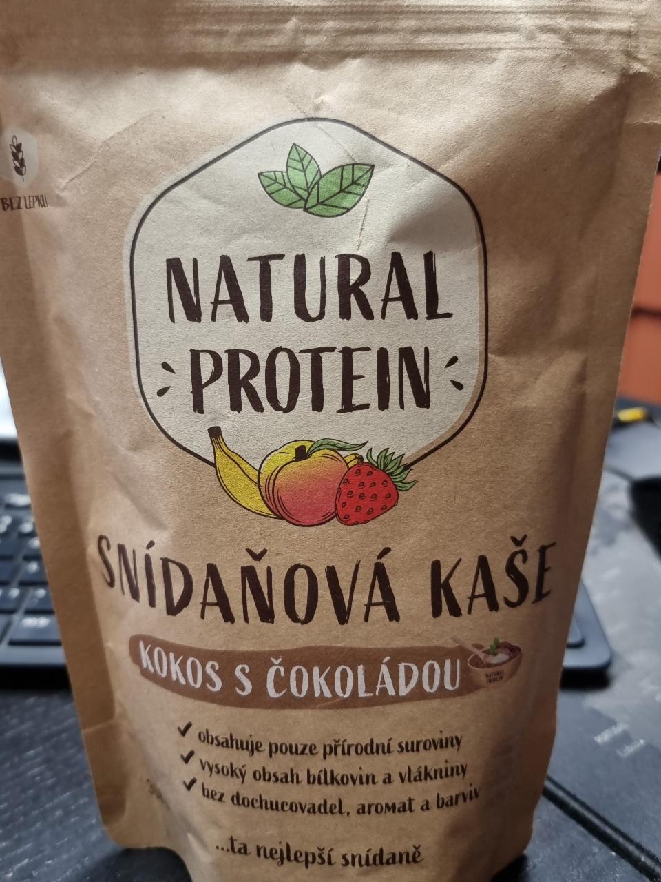 Fotografie - Snídaňová kaše kokos s čokoládou Natural protein