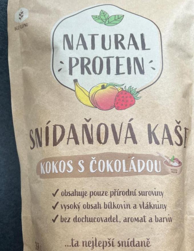 Fotografie - Snídaňová kaše kokos s čokoládou Natural protein