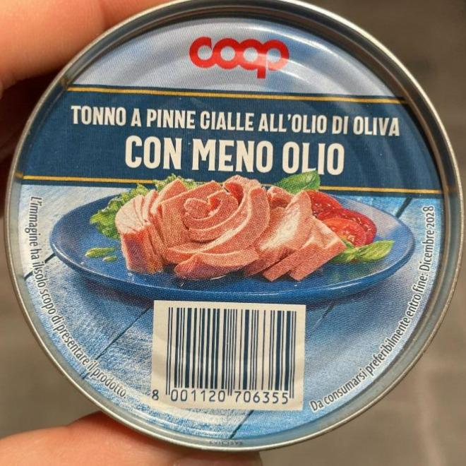 Fotografie - Tonno a pinne cialle all'olio di oliva con meno olio Coop