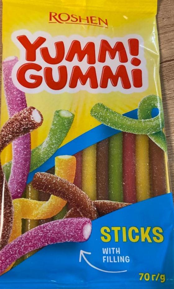 Fotografie - Yummi gummi sticks with filling Roshen