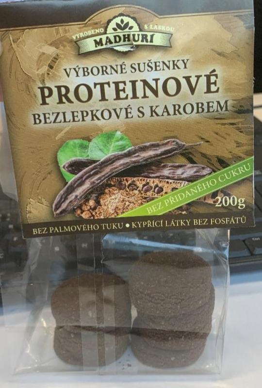 Fotografie - Výborné sušenky Proteinové bezlepkové s karobem Madhurí