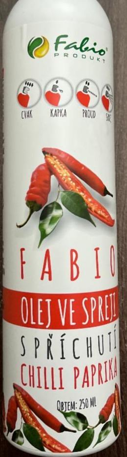 Fotografie - Olej ve spreji Chilli Paprika Fabio Produkt