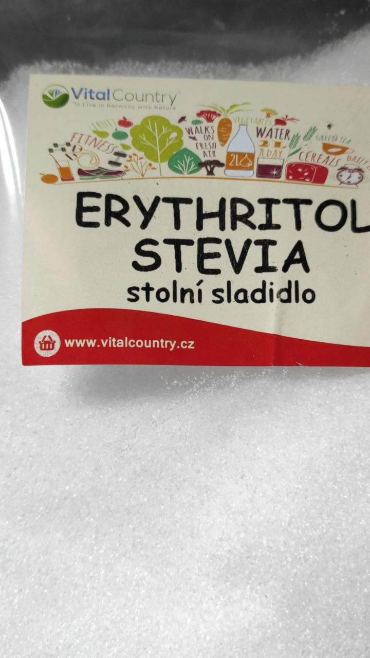 Fotografie - Erythritol Stevia stolní sladidlo Vital Country