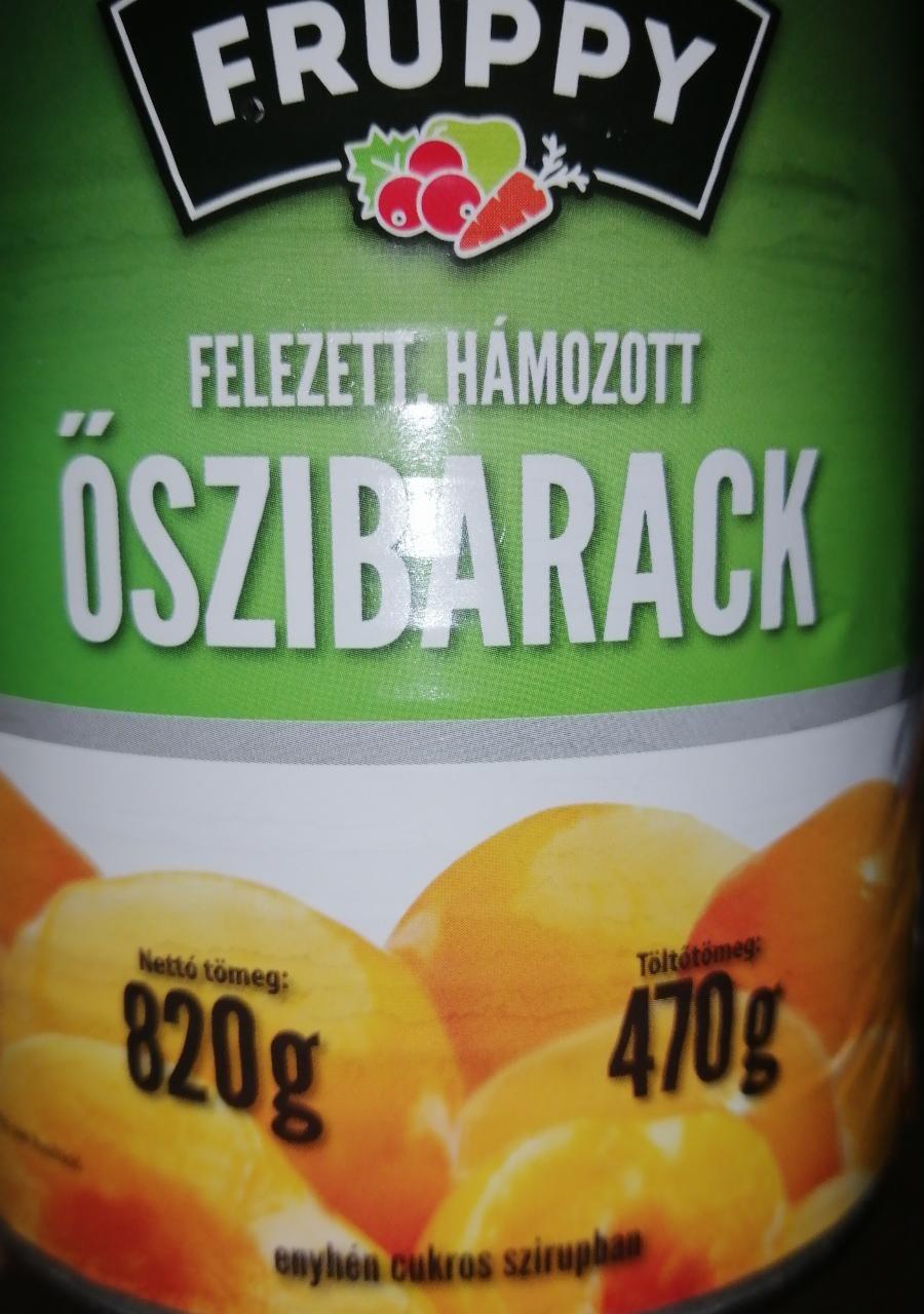 Fotografie - Felezett hámozott őszibarack Fruppy