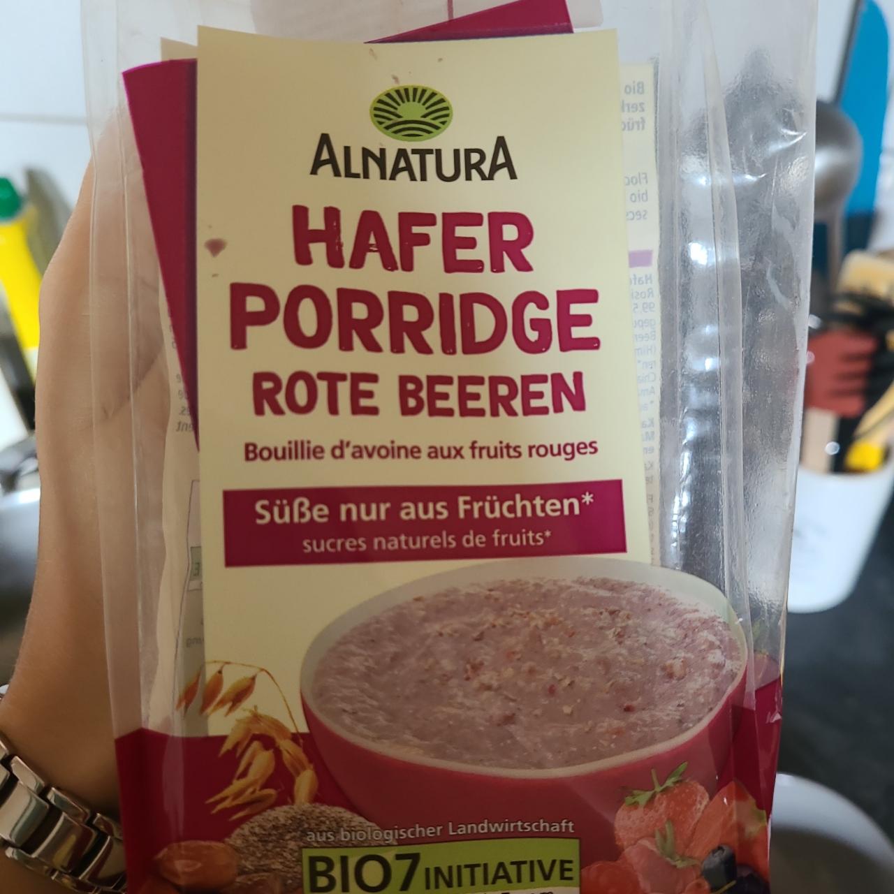 Fotografie - Hafer porridge rote beeren Bio (kaše červené ovoce) Alnatura