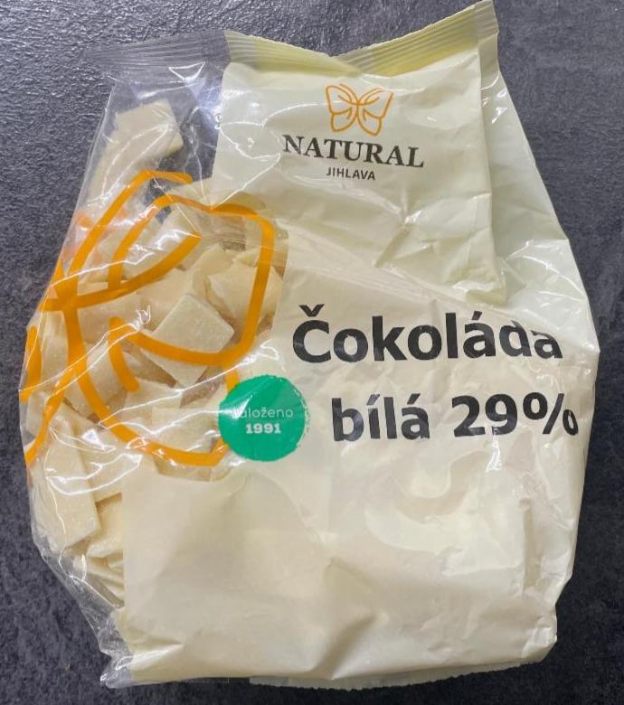 Fotografie - Čokoláda bílá 29% Natural Jihlava