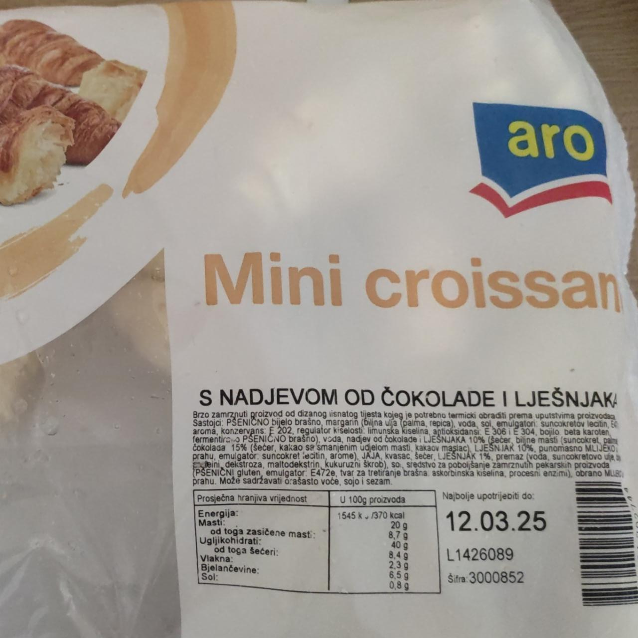 Fotografie - Mini croissant Aro