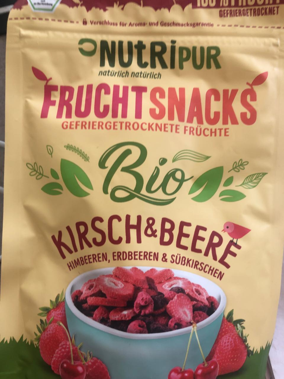 Fotografie - Fruchtsnacks Kirsch & Beere Nutripur