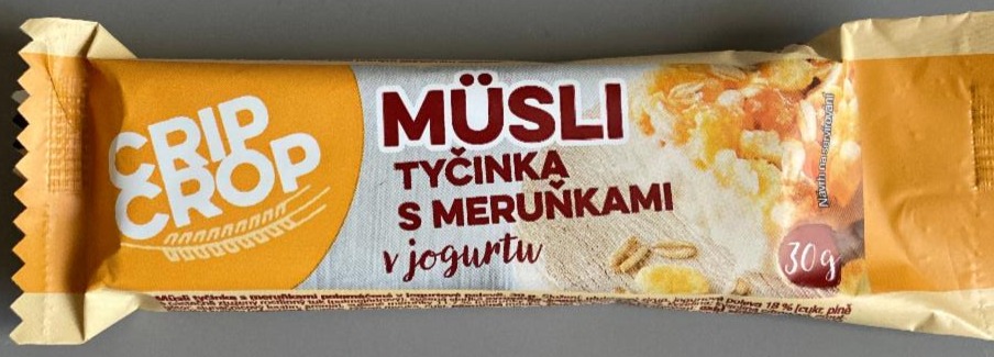 Fotografie - Müsli tyčinka s meruňkami v jogurtu Crip Crop