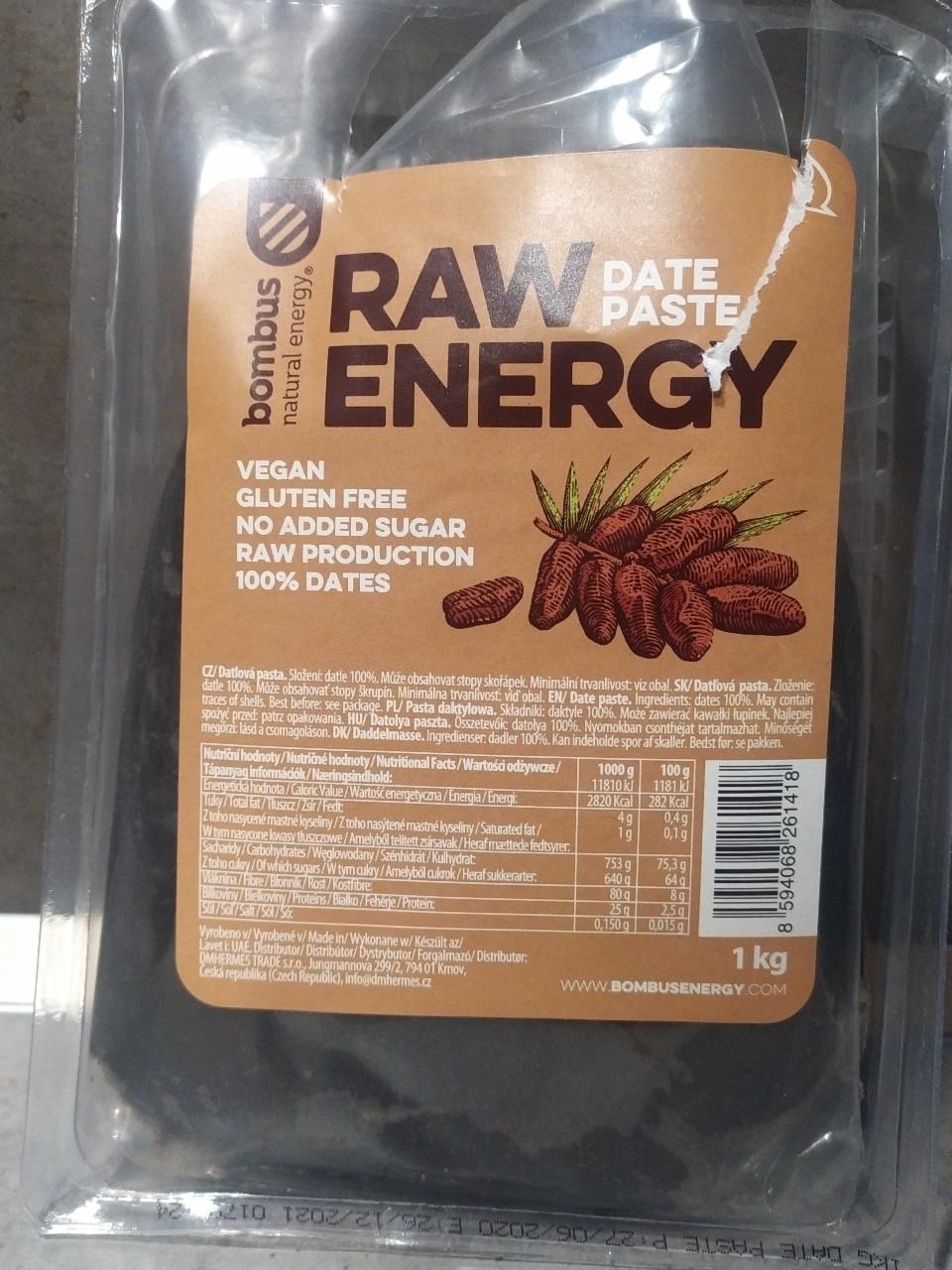 Fotografie - Raw energy date paste Bombus