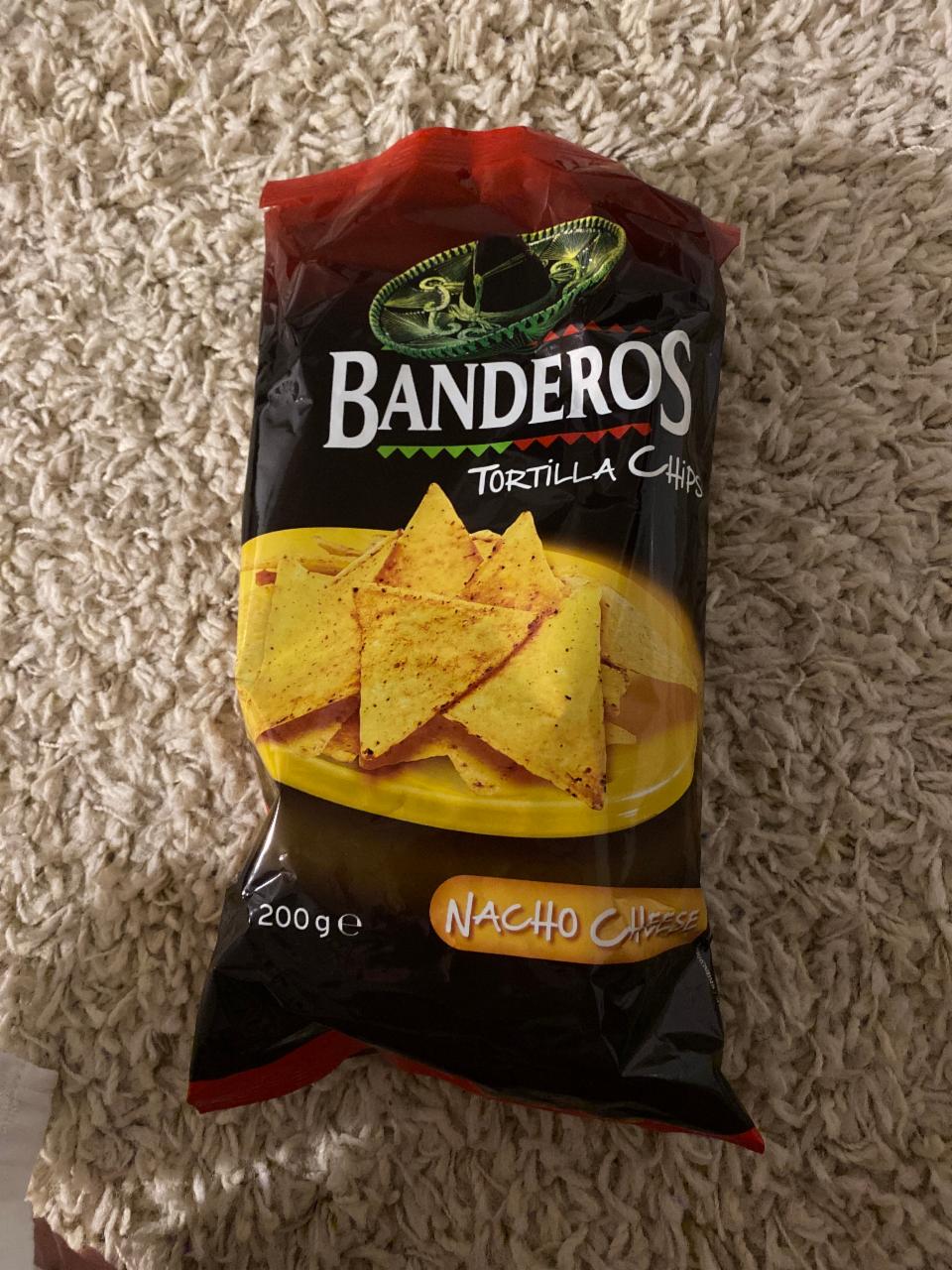 Fotografie - Banderos Tortilla Chips s příchutí sýru