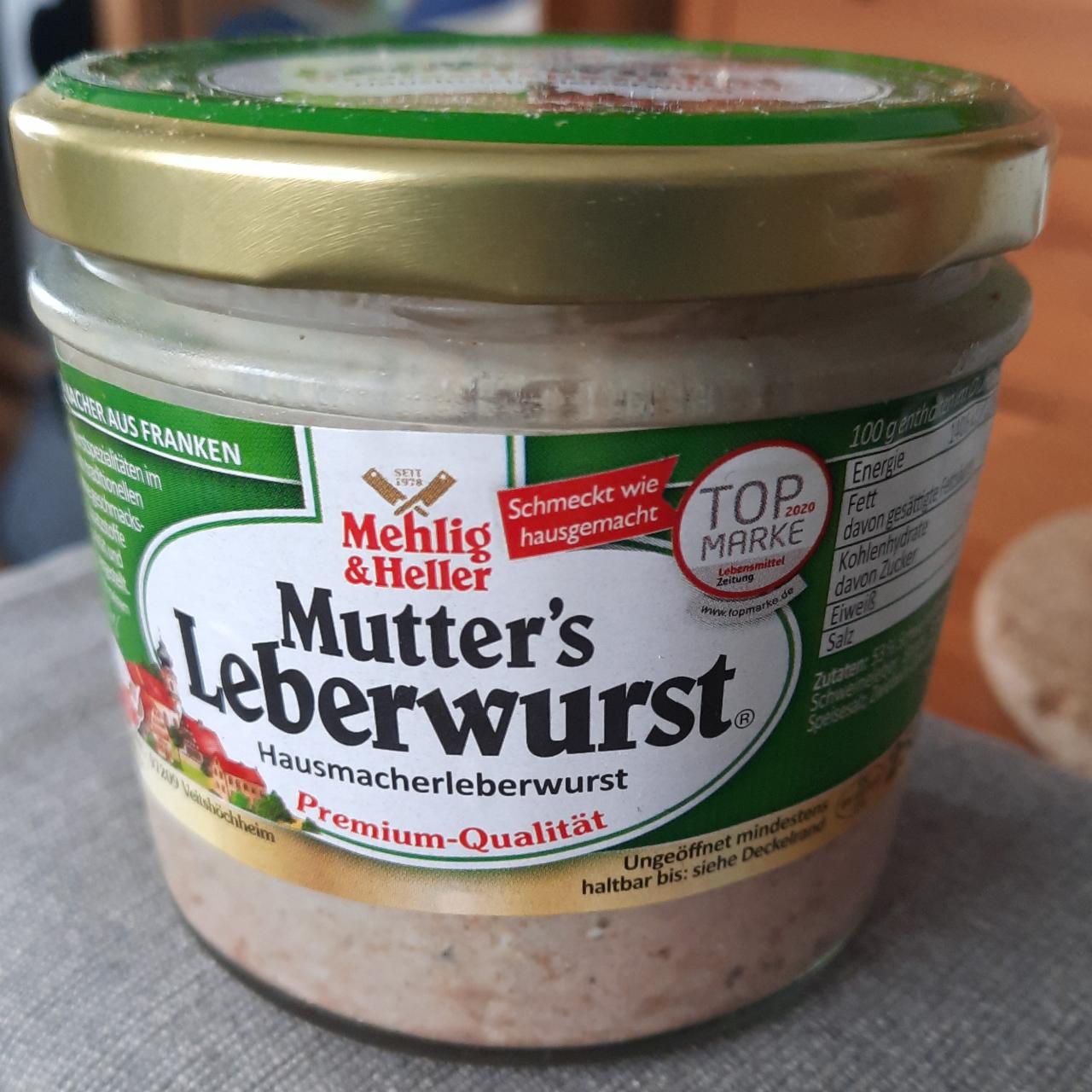 Fotografie - Mutter's Leberwurst Mehlig & Heller