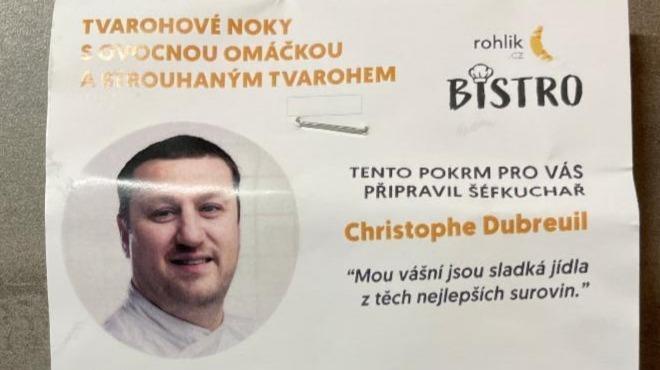 Fotografie - Tvarohové noky s ovocnou omáčkou a strouhaným tvarohem Bistro Rohlik.cz