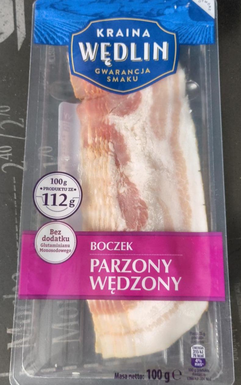 Fotografie - Boczek parzony wędzony Kraina Wędlin