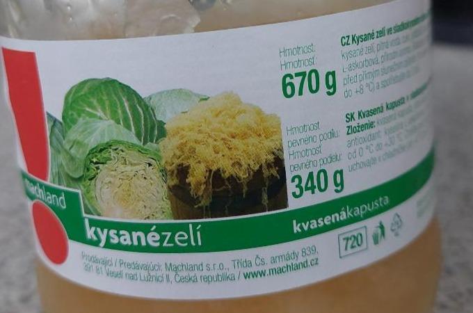 Fotografie - Zelí kysané bílé Machland