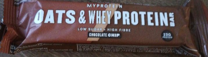 Fotografie - Oats & Whey protein bar chocolate chip - Myprotein