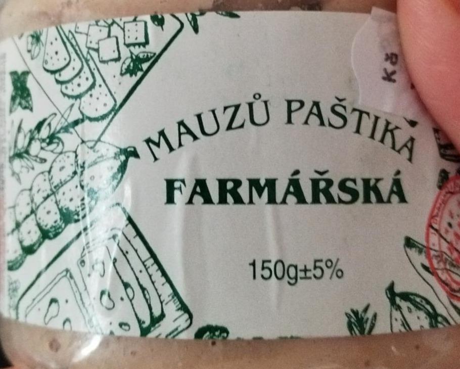 Fotografie - Mauzů paštika Farmářská