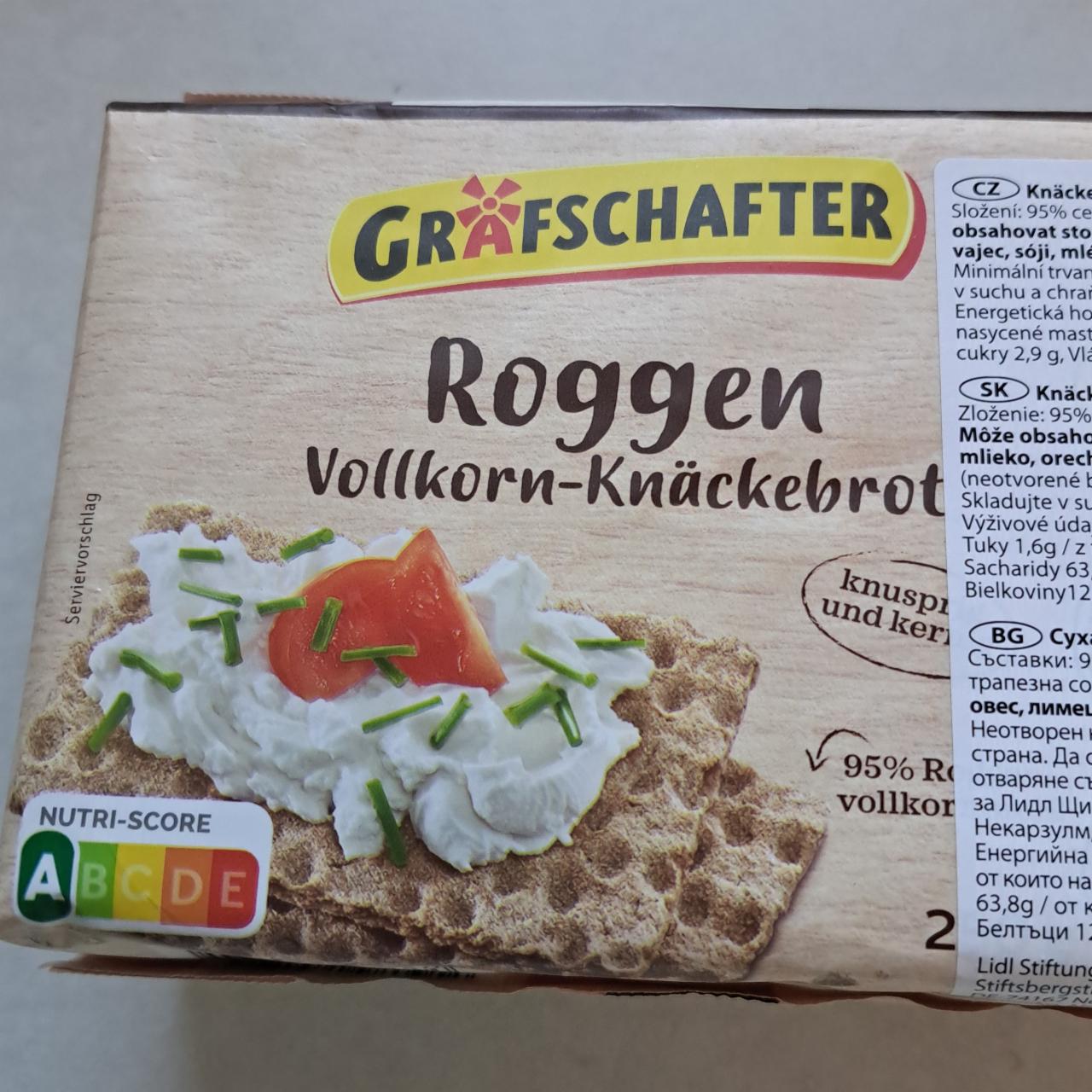 Fotografie - Roggen Vollkorn-Knäckebrot Grafschafter