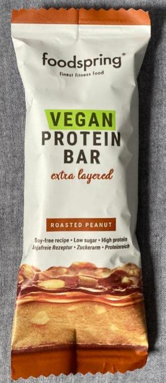 Fotografie - food spring vegan protein bar roasted peanut