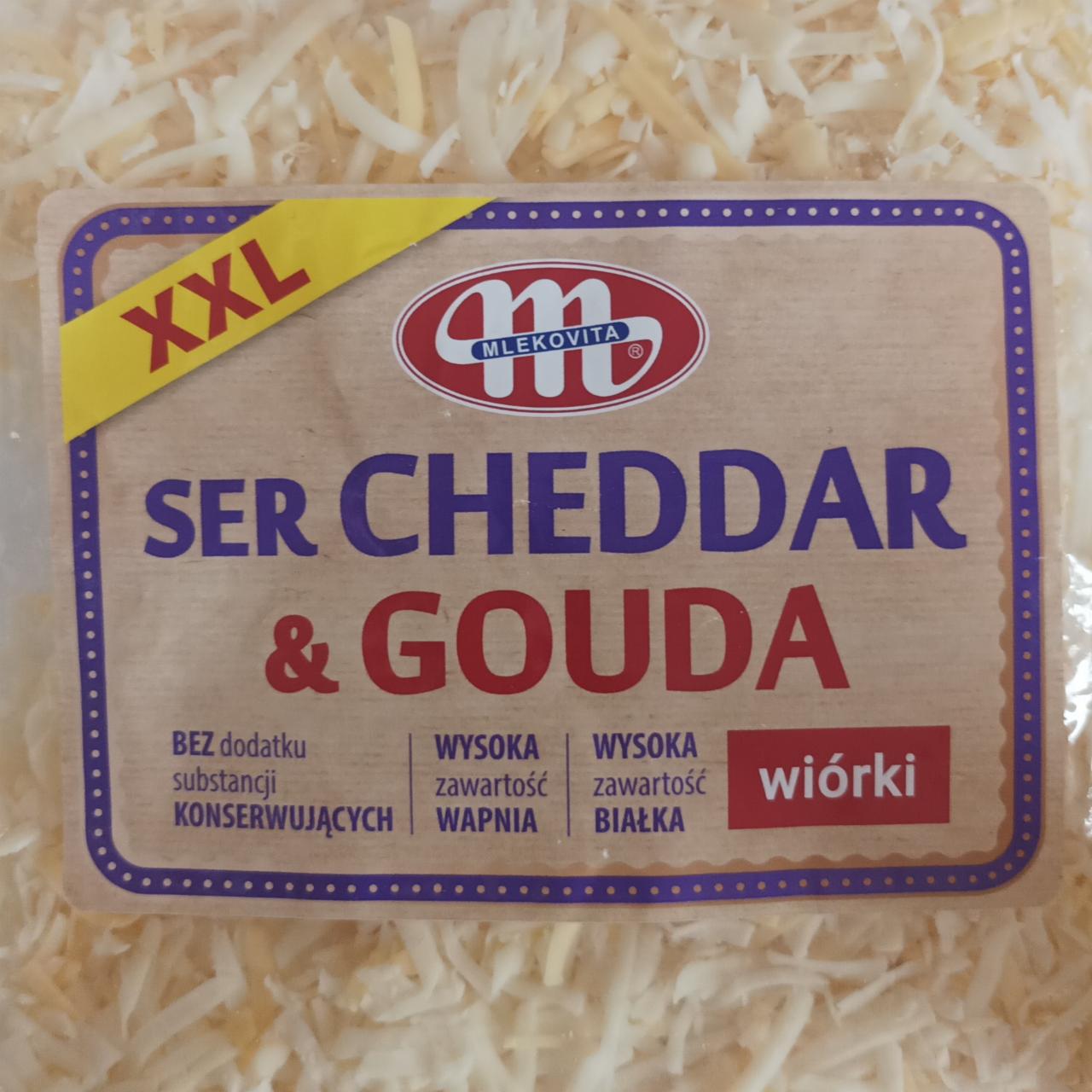 Fotografie - ser cheddar a gouda wiórki Mlekovita