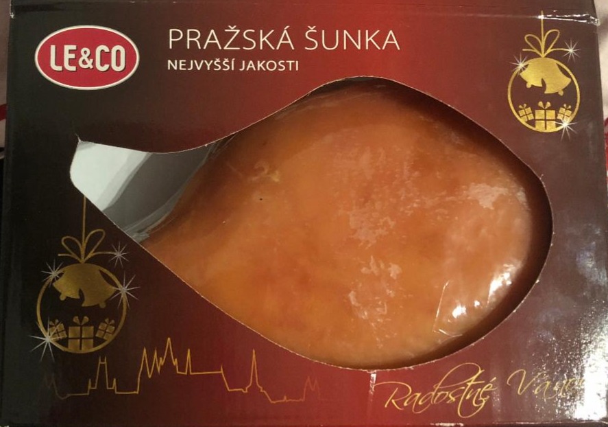 Fotografie - Pražská šunka nejvyšší jakosti 96% masa LE & CO