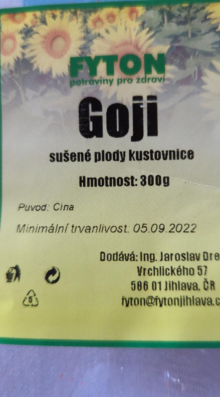 Fotografie - Goji sušené plody kustovice Fyton