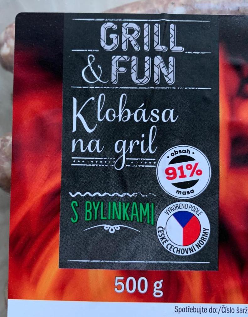 Fotografie - Klobása na gril tenká s bylinkami Grill&Fun