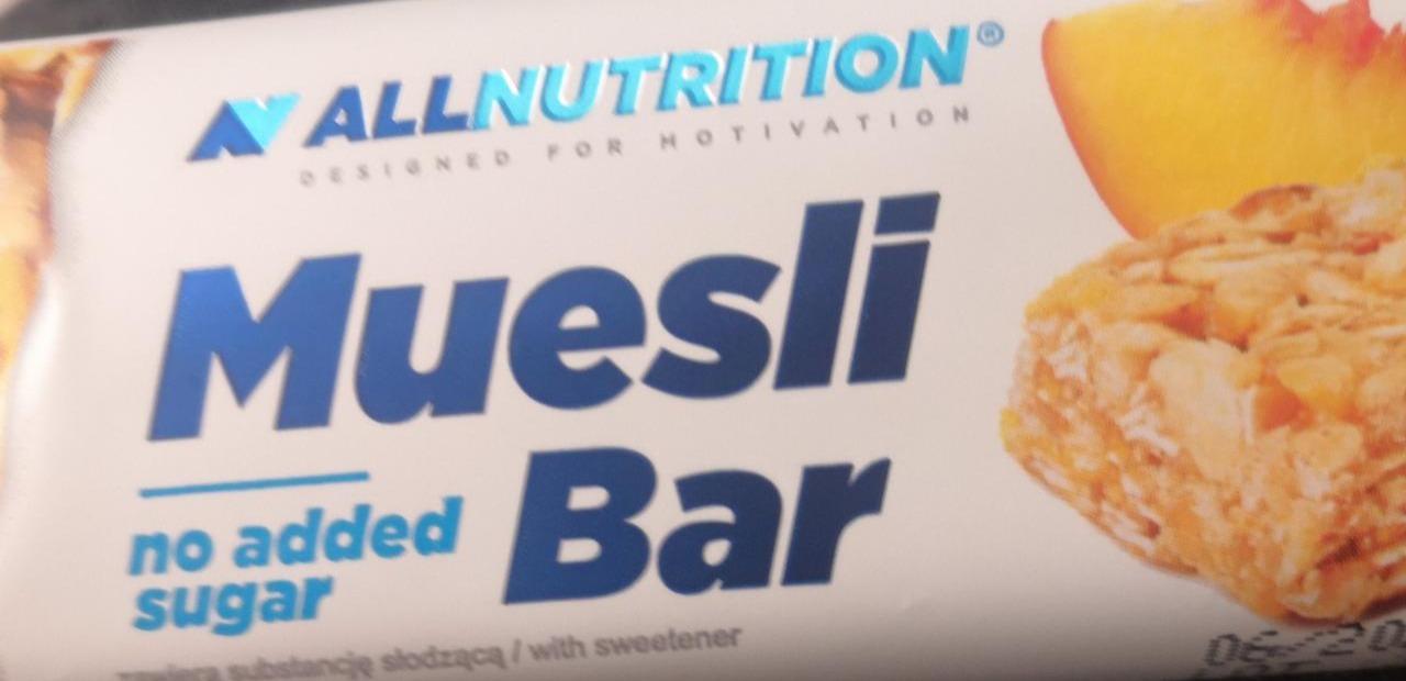 Fotografie - muesli bar apricot Allnutrition