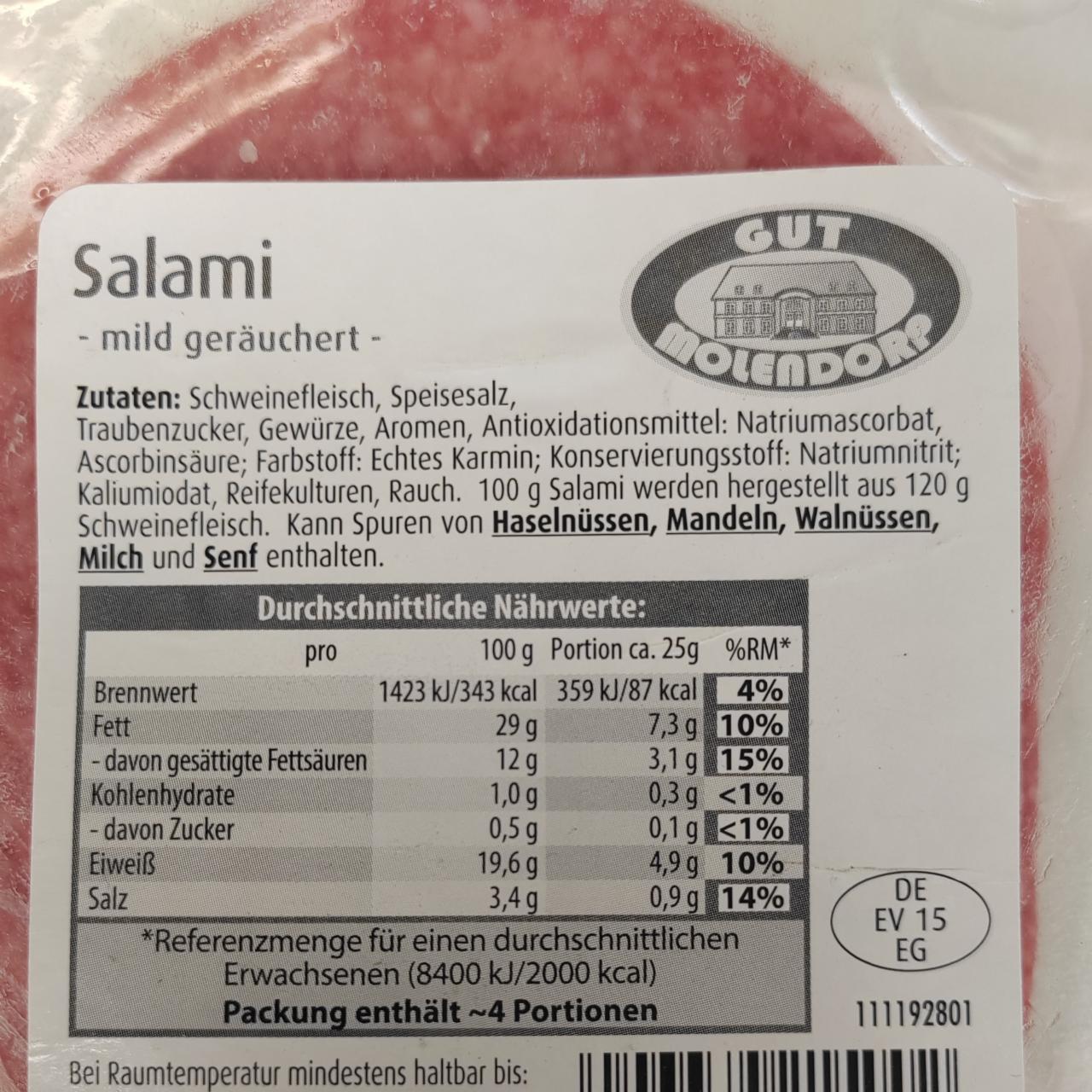 Fotografie - Salami Gut Molendorp