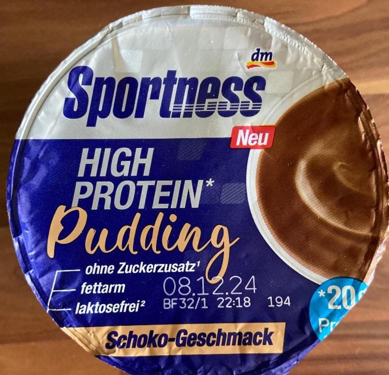 Fotografie - High protein pudding schoko-geschmack Sportness