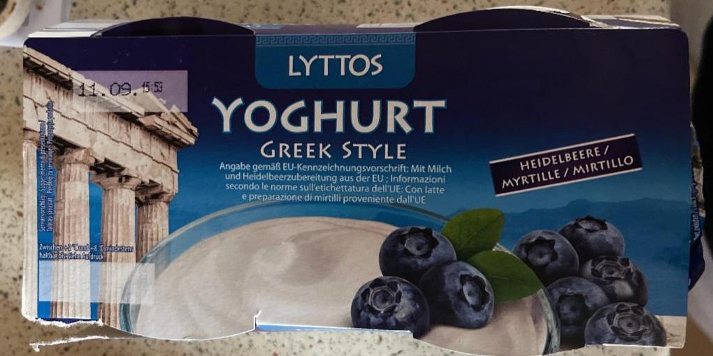 Fotografie - Yoghurt greek style heidelbeere Lyttos