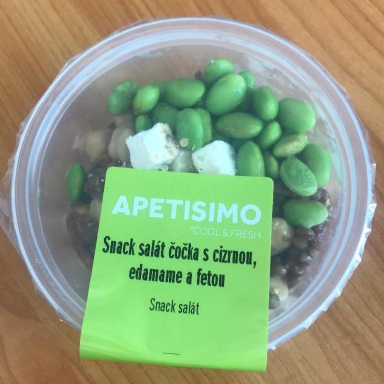 Fotografie - Snack salát čočka s cizrnou, edamame a fetou Apetisimo