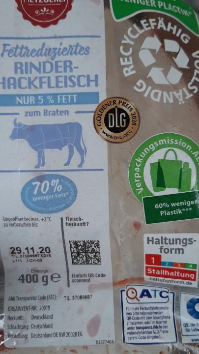 Fotografie - Fettreduziertes Hackfleisch 5% fett