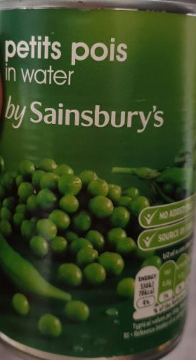 Fotografie - petits pois by Sainsbury's