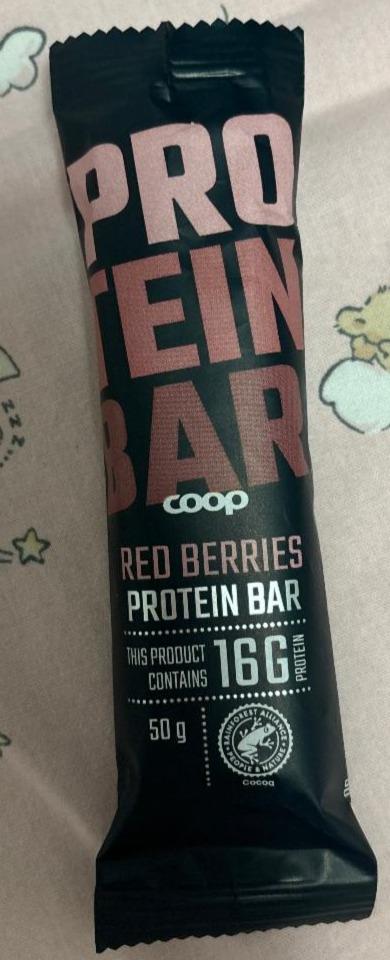 Fotografie - Protein bar red berries Coop