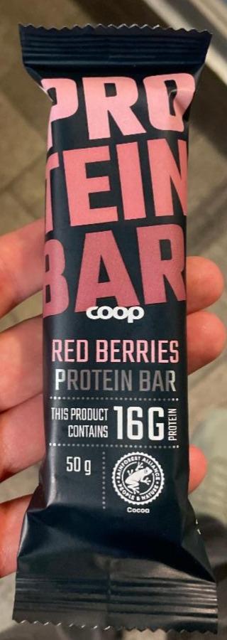 Fotografie - Protein bar red berries Coop