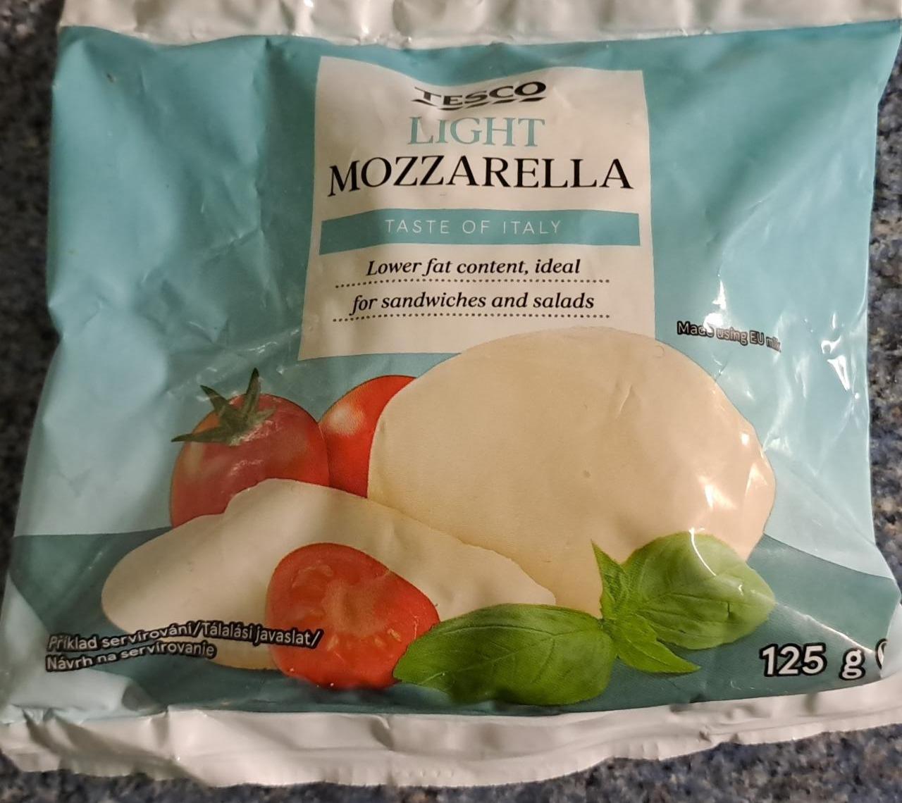 Fotografie - mozzarela light Tesco