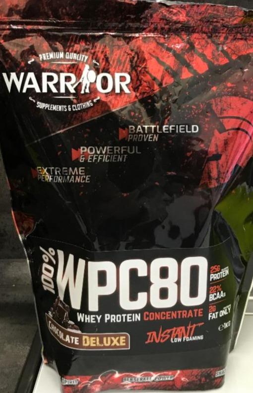 Fotografie - 100% WPC80 Whey protein chocolate deluxe Warrior